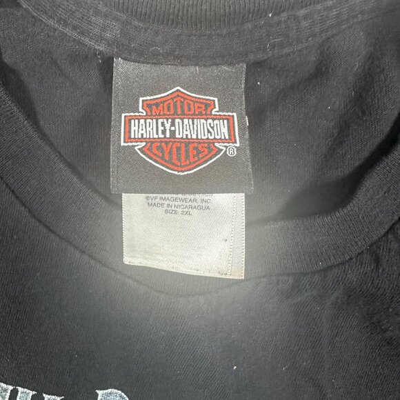Vintage Harley Davidson Motor Cycles T-Shirt 2XL Black Fargo ND - Picture 7 of 12